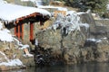 Strawberry Park Hot Springs in winter Royalty Free Stock Photo