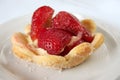 Strawberry pastry cup Royalty Free Stock Photo