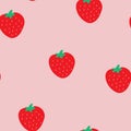 Strawberry Pattern Royalty Free Stock Photo
