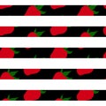 Strawberry pattern. Royalty Free Stock Photo