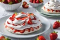 Strawberry Pavlova Dessert