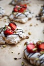 Strawberry pavlova