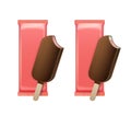 Strawberry Popsicle Choc-ice in Chocolate Glaze