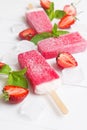 Strawberry popsicle