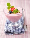 Strawberry pudding