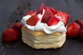 Strawberry puff pastry