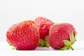 Strawberry red berry ripe fresh fruit food on white, white
