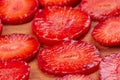 Strawberry red berry ripe fresh fruit, juicy leaf
