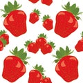Strawberry Red Fruit Berry Colorful Seamless