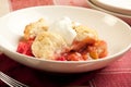 Strawberry Rhubarb Cobbler