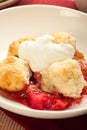 Strawberry Rhubarb Cobbler