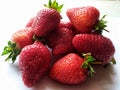 Strawberry. Ripe fresh strawberry berries close up.