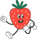 Strawberry Running Character