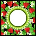 Strawberry Scrapbook Photo Frame