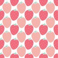 Strawberry seamless background. Strawberries print for textile design. Seamless summer pattern