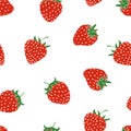 Strawberry seamless pattern.