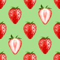 Strawberry. Seamless pattern 3