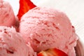 Strawberry sherbet Royalty Free Stock Photo