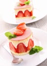 Strawberry shortcake Royalty Free Stock Photo