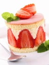 Strawberry shortcake Royalty Free Stock Photo