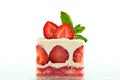 Strawberry shortcake Royalty Free Stock Photo