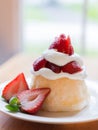 Strawberry shortcake Royalty Free Stock Photo