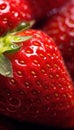 strawberry slice texture macro photo