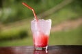 Strawberry soda juice Royalty Free Stock Photo