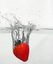 Strawberry splash Royalty Free Stock Photo