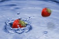 Strawberry splash Royalty Free Stock Photo