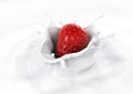 Strawberry Splashe Royalty Free Stock Photo