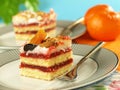 Strawberry sponge cake