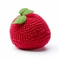 Strawberry Stuffed Toy: A Texture-rich Creation Inspired By Tatsuo Miyajima