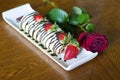 Strawberry swiss roll