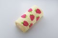 Strawberry Swiss Roll cake