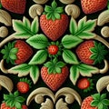 strawberry themed pattern