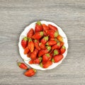 Strawberry in a tray Royalty Free Stock Photo