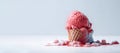 strawberry, vanilla, chocolate ice cream Royalty Free Stock Photo