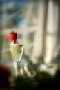 Strawberry wine Royalty Free Stock Photo