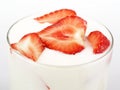 Strawberry yogurt Royalty Free Stock Photo