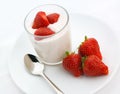 Strawberry yogurt Royalty Free Stock Photo