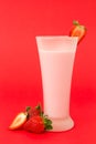 Strawberry yogurt drink