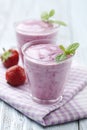 Strawberry yogurt Royalty Free Stock Photo