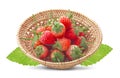 Strawberrys isolated on white background. Clipping Path