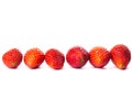 strawberrys white background