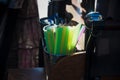Straws in different colors on local baazar
