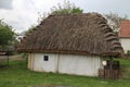 Strawy small house of vernacular architecture in Borsky Mikulas, Slovakia