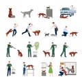 Stray Animals Icons Set