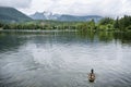 Strbske pleso area, Slovakia, seasonal natural scene Royalty Free Stock Photo