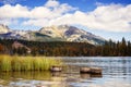 Strbske Pleso Mountain Tarn in High Tatras Mountains during autumn. Royalty Free Stock Photo